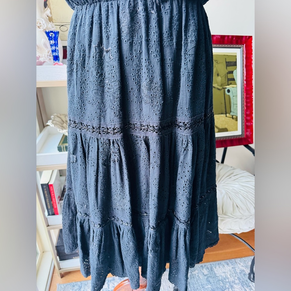 NWT Love Sam Elegant Black Midi Dress - Picture 3 of 9